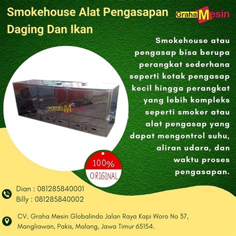 Smokehouse Alat Pengasapan Daging Dan Ikan Graha Mesin Di Malang