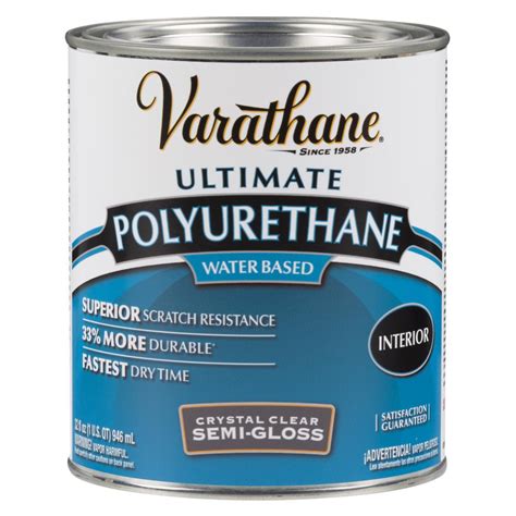 Varathane 1 Qt Clear Semi Gloss Water Based Interior Polyurethane 2