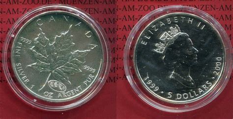 Kanada Canada Dollars Silberm Nze Maple Leaf Kanada Unze Maple