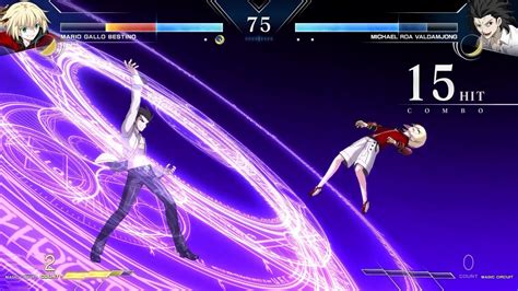 Melty Blood Type Lumina Powered Ciel Vs Red Arcueid And Mario Gallo