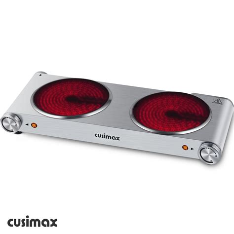 Cusimax Double Burner 1800w Electric Burner Portable Electric Hot