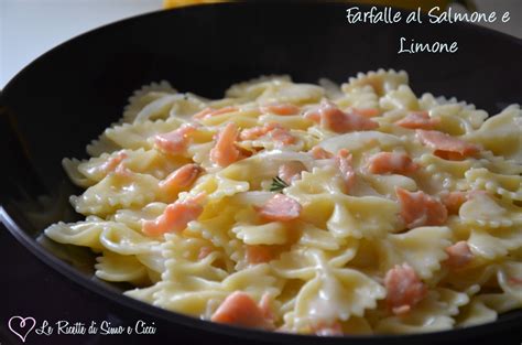 Farfalle Al Salmone E Limone Cremose Senza Panna