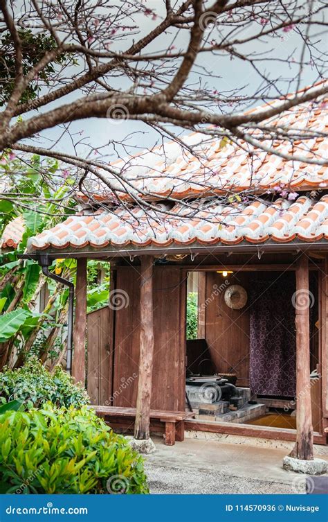 Traditional Okinawa Local Wooden House Editorial Photo Image Of Asia