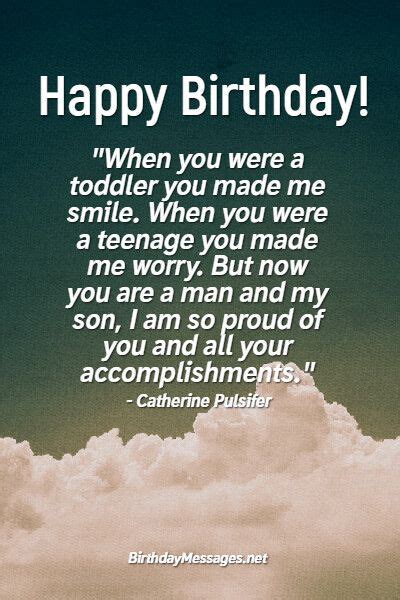 Son birthday wishes quotes heartfelt birthday messages for sons – Artofit