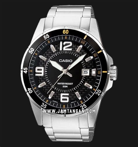 Casio Mtp D A Vdf Enticer Men Analog Black Dial Stainless Steel