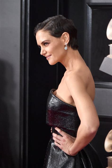 Katie Holmes Grey Hair At The 2018 Grammys Popsugar Beauty Uk Photo 4