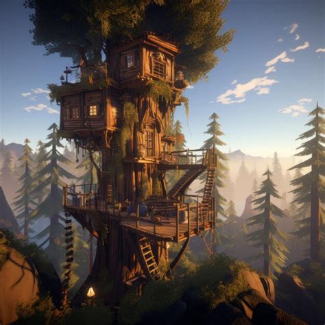 Premium Photo Embark On An Epic Adventure In The Sequoia Tree House