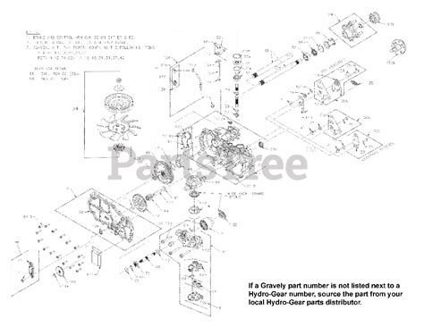 Gravely 00689200 Gravely Ezt Short Hydro Gear Transmission