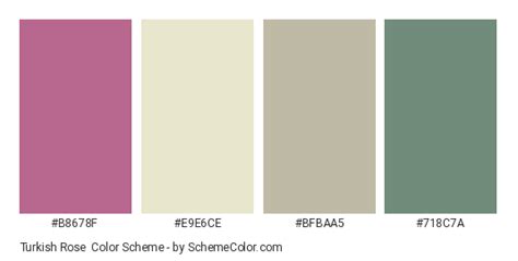 Turkish Rose Color Scheme » Green » SchemeColor.com