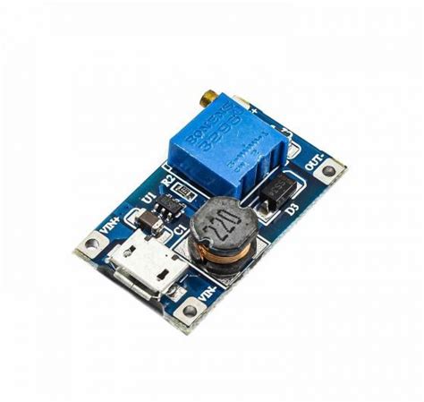 Mt A Dc Dc Adjustable Step Up Booster Power Module Micro Usb