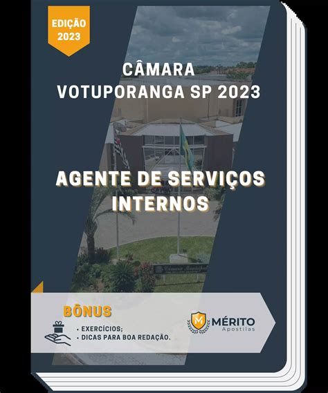 Apostila Agente de Serviços Internos Câmara de Votuporanga SP 2023