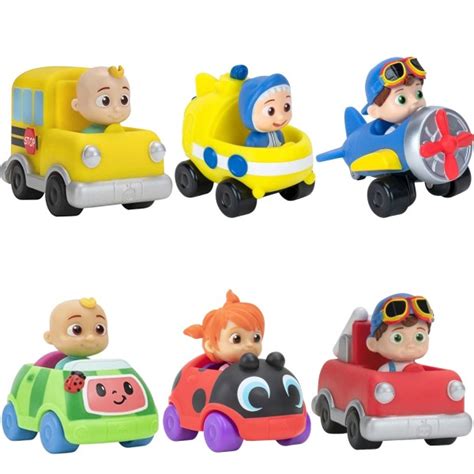 6 Pack Cocomelon Little Vehicles Bilar Fordon Multifärg Multicolor