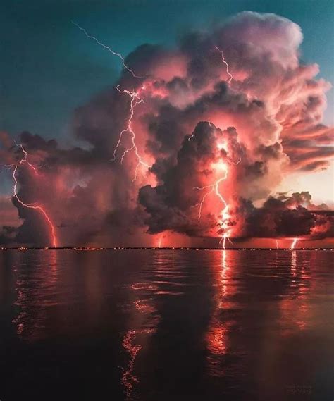 Storm Clouds Lightning Photography Sky Aesthetic Landscape Photography