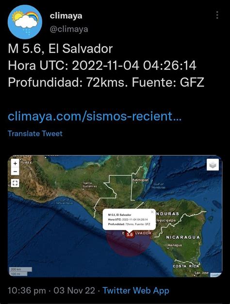 Temblor (magnitud 5.6) en el Salvador llego asta la parte sureste del ...