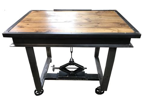 Industrial Adjustable Drafting Table – Urban Wood & Steel