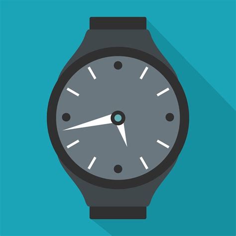 Premium Vector Wristwatch Round Icon Flat Illustration Of Wristwatch