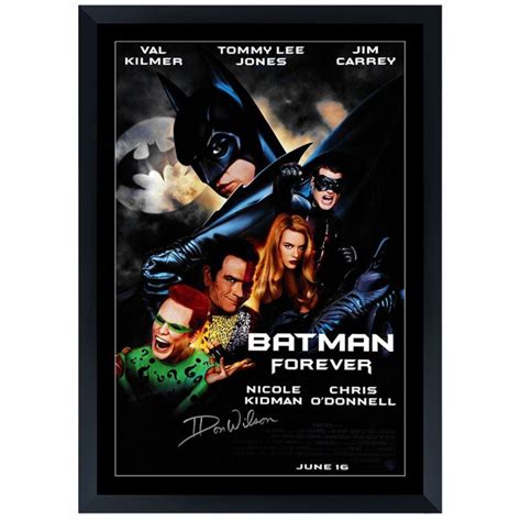 Don The Dragon Wilson Signed Batman Forever Movie Poster Framed