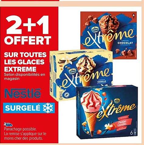 Promo Les Glaces Extrême Nestlé chez Carrefour Market iCatalogue fr