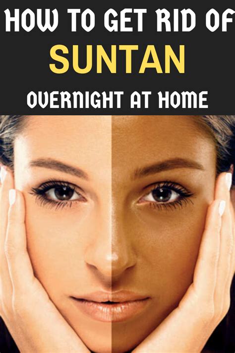 How To Remove Sun Tan From Face In One Day At Home Artofit