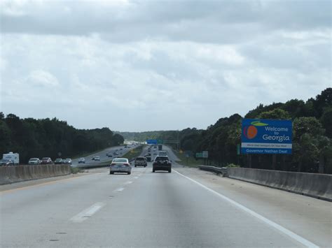 Georgia Interstate Southbound Cross Country Roads