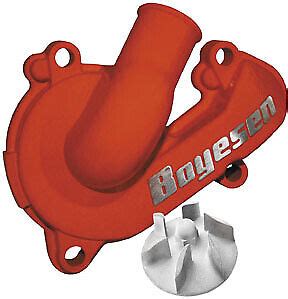 Boyesen Orange Supercooler Water Pump Cover And Impeller Kit WPK 44O