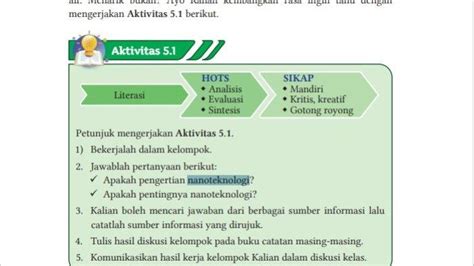 Kunci Jawaban Ipa Kelas Halaman Kurikulum Merdeka Nanoteknologi