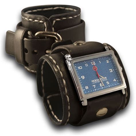 Leather Cuff Watches Watch Bands And Cuffs By Rockstar Leatherworks