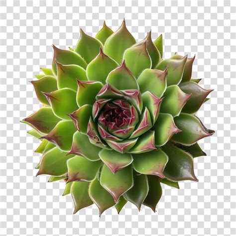 Planta Suculenta Isolada Em Fundo Transparente Png PSD Premium