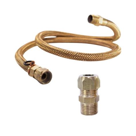 Mangueira de gás encanado 1 20m adaptador Macho Instalação gás GN GLP