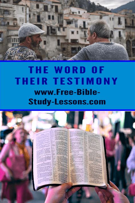 Word Of Their Testimony