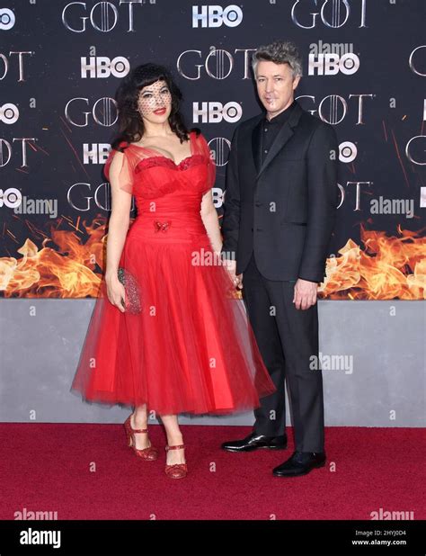 Aidan Gillen & Camille O'Sullivan attending the 'Game of Thrones' Final ...