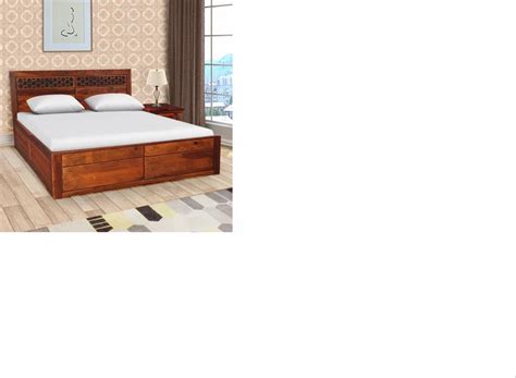 Full Size Teak Wood Wooden Double Bed With Storage At Rs In Ranchi