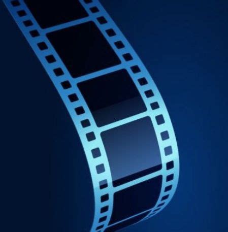 Blue Minimalist Movie Film Advertising Background Wallpaper Image For