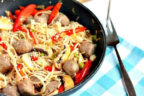 Sausage Noodle Stir Fry A Cornish Food Blog Jam And Clotted Cream