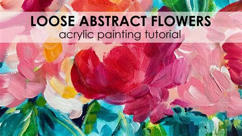 Abstract Acrylic Flower Painting Tutorial | Best Flower Site