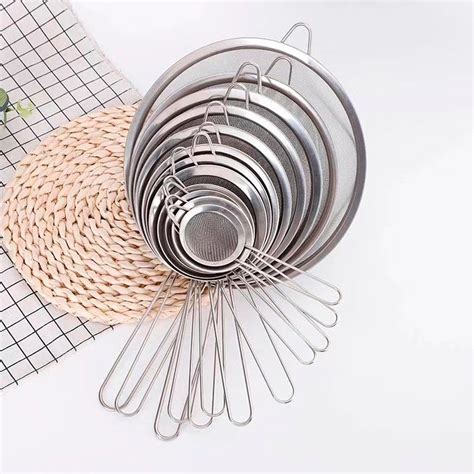 Baking Tools Handheld Flour Sieve Filter Mesh Sieve Ultra Fine