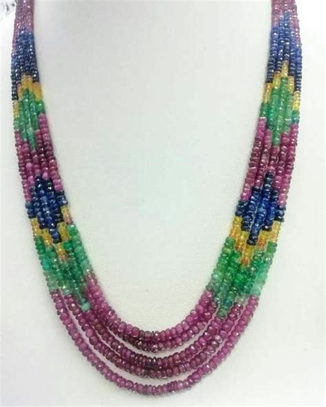 Pin By Fadwa Khan On Quick Saves Faceted Bead Necklace Beaded