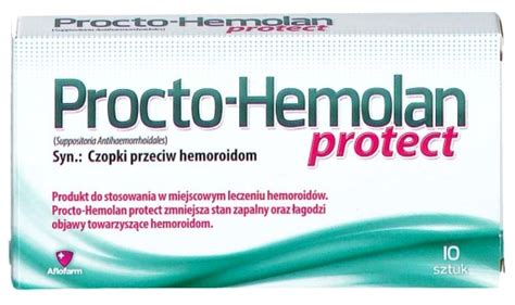 Procto Hemolan Protect Czopki Na Hemoroidy Szt Allegro Pl