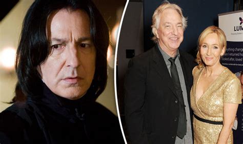 Jk Rowling Reveals She Told Alan Rickman A Huge Harry Potter Secret Celebrity News Showbiz