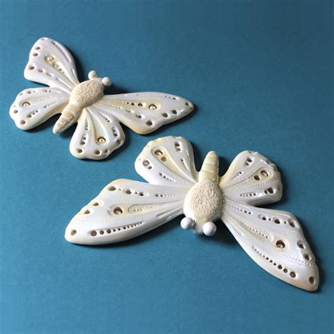 Set of 7 Porcelain BUTTERFLY Sculptures. Ready to Ship. - Etsy