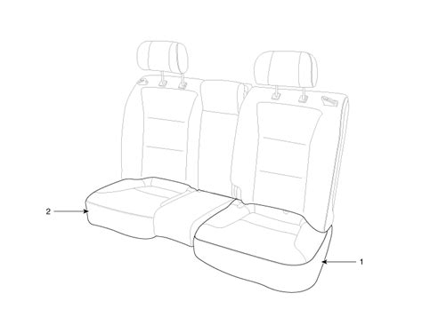 Hyundai Equus Rear Seat Cushion Cover Components And Components