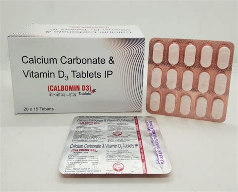 Calcium Carbonate With Vitamin D Tablet Pharma Franchise Pchpl