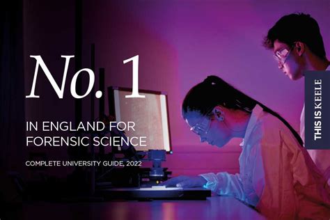 Forensic Science At Keele Ranked No 1 In England Keele University