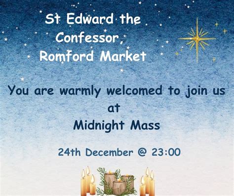 Midnight Mass Events St Edward The Confessor Romford A Church