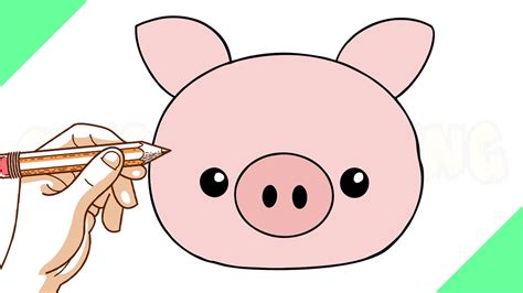 Cara De Porco Desenho - Como Desenhar Uma Cara De Porco De Desenho Animado Porco Como