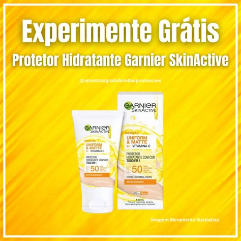 Amostras e Brindes Grátis Experimente Grátis Novo Protetor Hidratante