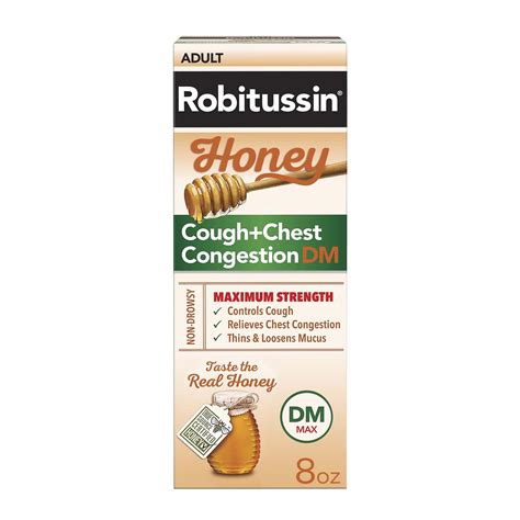 Robitussin Honey Adult Maximum Strength Cough Chest Congestion Dm Max