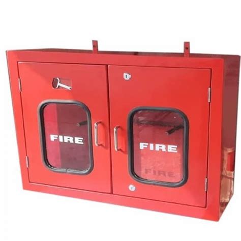 Mild Steel Double Door Hose Box For Fire Safety Size X X