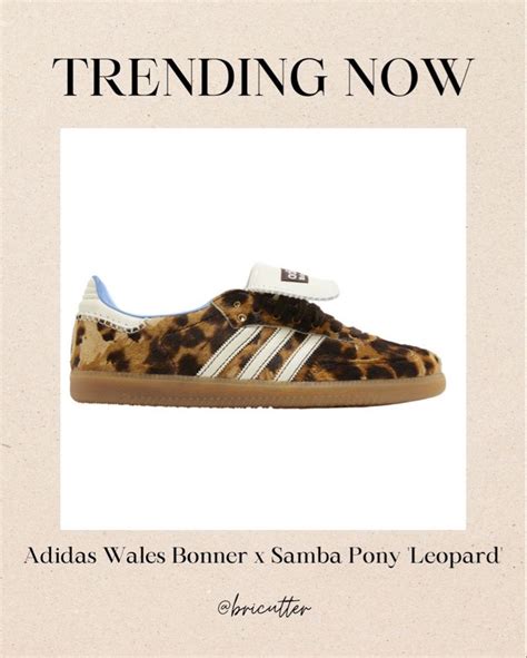 Adidas Wales Bonner x Samba Pony Leopard | Sambas, Adidas samba, Samba