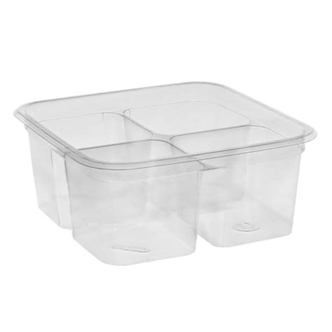 Shallow Compartment Square Container Pactiv Evergreen